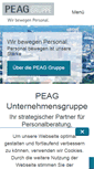 Mobile Screenshot of peag-online.de